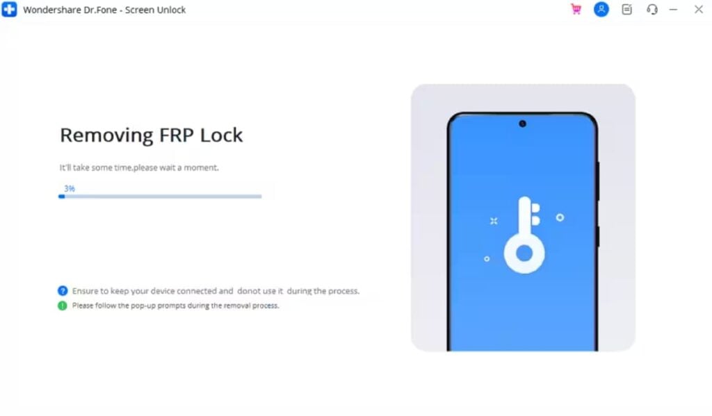  remove frp bypass using dr.fone